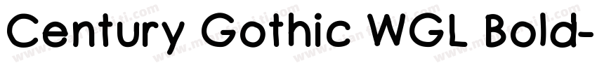 Century Gothic WGL Bold字体转换